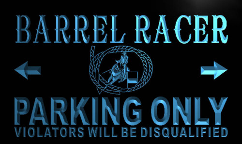Barrel Racer Parking Only Neon Light Sign